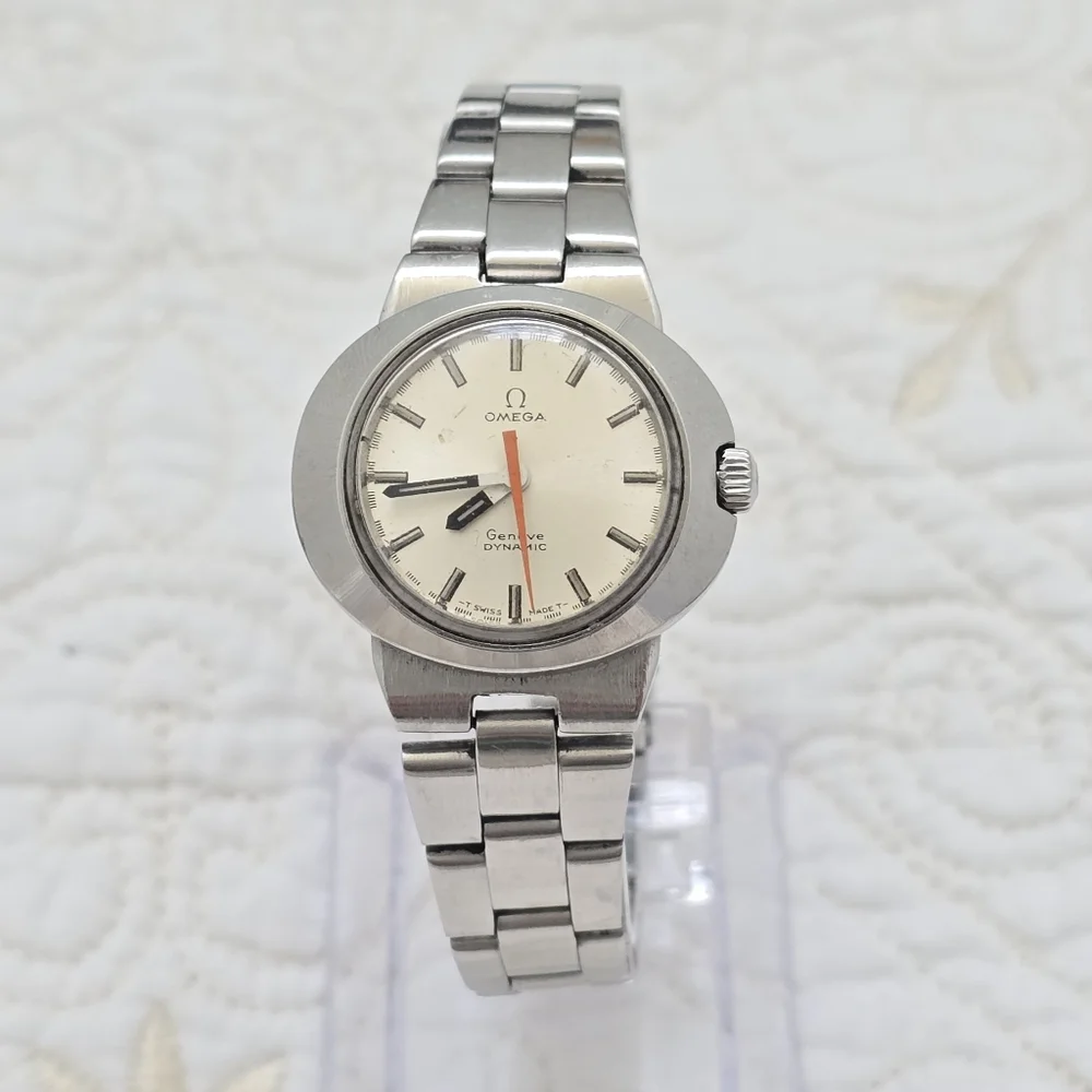 Vintage Omega Dynamic Ladies Watch Automatic Movement Tool 102 Stainless Steel